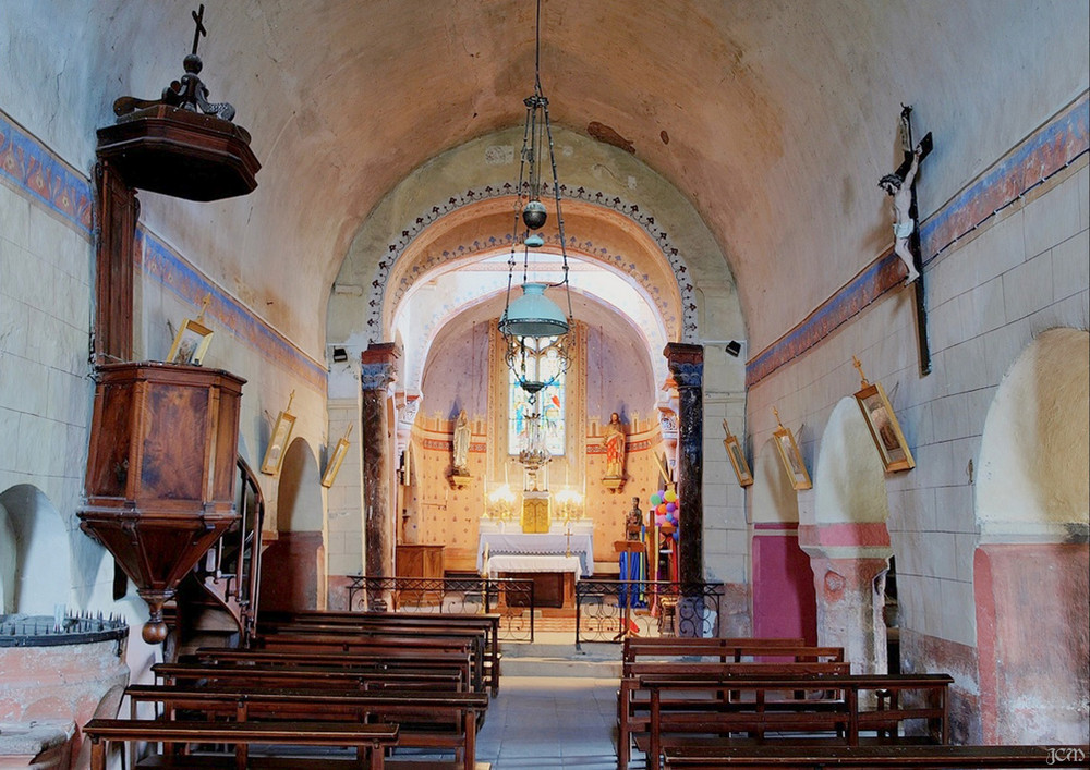 Interieur eglise saint maurice usson