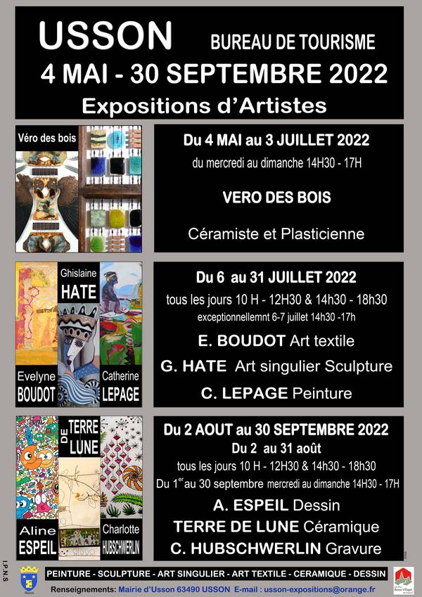 2022 Affiche Expos saison 2022 Usson